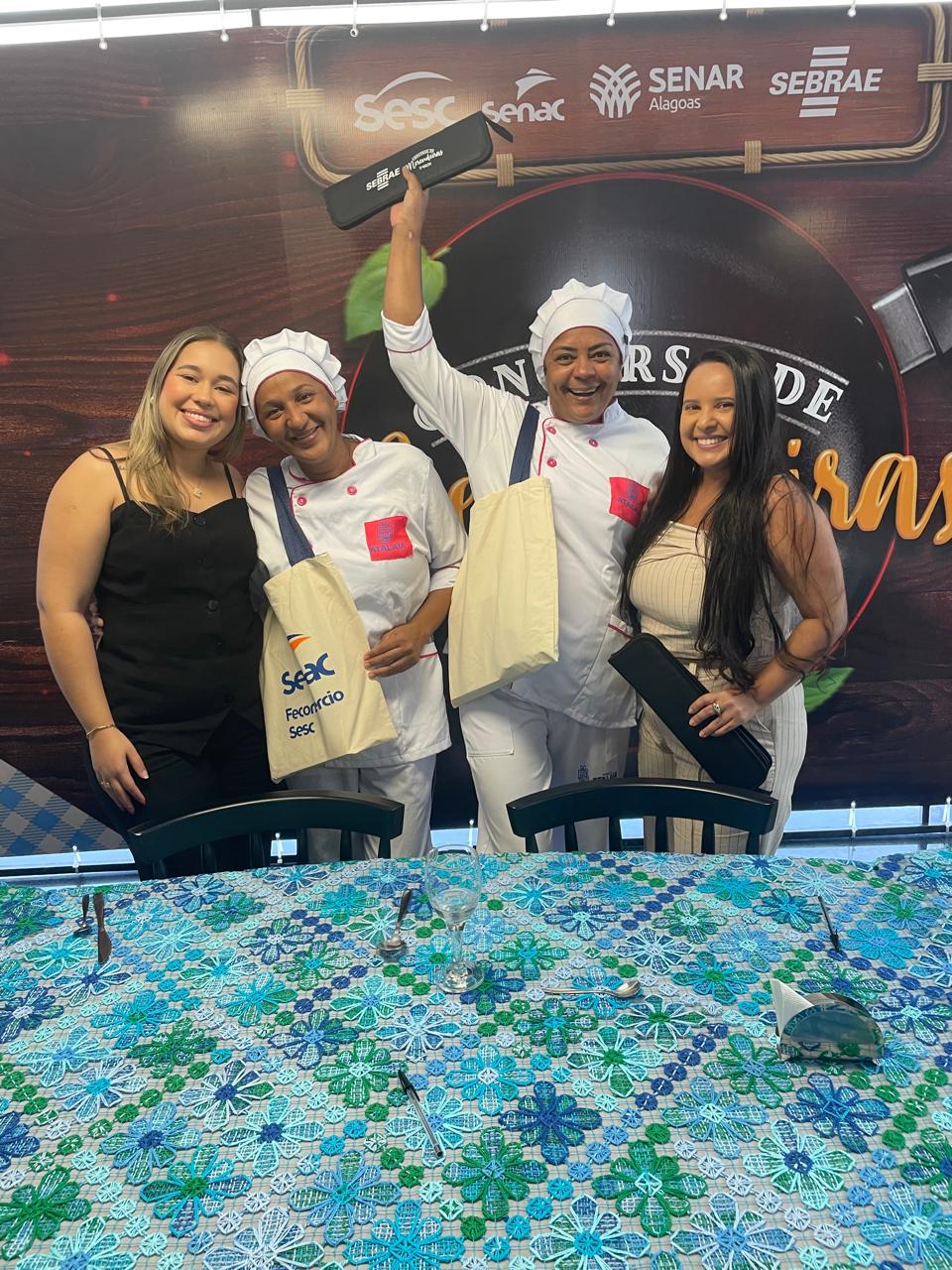 Merendeiras de Atalaia conquistam 1º lugar na Etapa Regional do Concurso de Merendeiras em Maceió